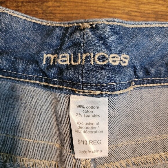 Maurices Jeans Size 10 R Low Rise Bootcut Thick Stitch Medium Light Wash NWOT - Picture 4 of 10